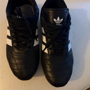 Adidas Unisex Black and White Athletic Sneakers